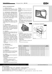 Helios AIR1-US Serie Instructions De Montage Et D'utilisation