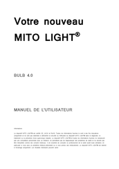 MITO LIGHT BULB 4.0 Manuel De L'utilisateur