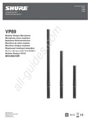 Shure VP89M Mode D'emploi