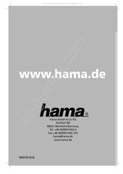 Hama 00062769 Mode D'emploi