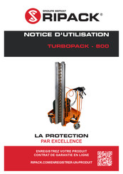 Ripack TURBOPACK-800 Notice D'utilisation