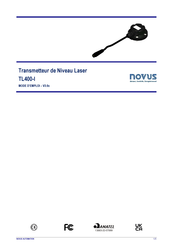 Novus TL400-I Mode D'emploi