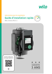 Wilo Stratos PICO-Z Guide D'installation Rapide