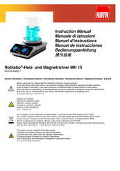 Carl Roth MH 15 Manuel D'instructions