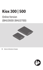 Bosch BHU3700 Notice D'utilisation D'origine