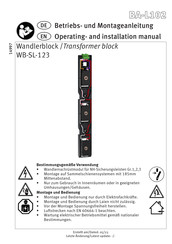 JEAN MÜLLER WB-SL-123 Instructions D'utilisation Et De Montage