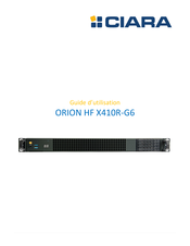 Ciara ORION HF X410R-G6 Guide D'utilisation