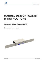 Mobatime Network Time Server NTS Manuel De Montage Et D'instructions