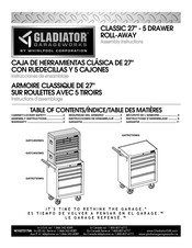 Gladiator Garageworks GATC26V9WG Instructions D'assemblage