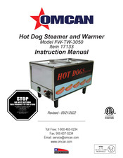 Omcan FW-TW-3050 Manuel D'instructions