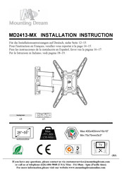 Mounting Dream MD2413-MX Instructions D'installation