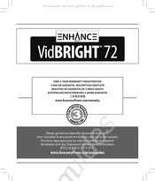 ENHANCE VidBRIGHT 72 Mode D'emploi