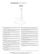 Sanus Visionmount FFSF1A Instructions D'installation