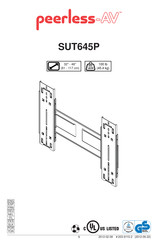 peerless-AV SUT645P Instructions De Montage