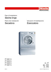 Miele professional PT 8407 G Plan D'installation