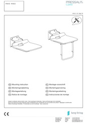 Pressalit Care R1610 Notice De Montage