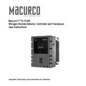 Macurco TX-12-ND Instructions D'utilisation