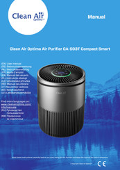 Clean Air Optima CA-503T Compact Smart Mode D'emploi