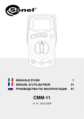 Sonel CMM-11 Manuel D'utilisateur