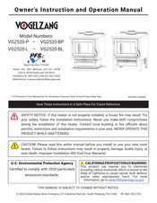 VOGELZANG VG2520-BL Manuel D'instructions Et D'utilisation Du Propriétaire