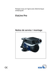 KSB EtaLine Pro Notice De Service / Montage
