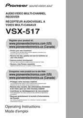 Pioneer VSX-517 Mode D'emploi