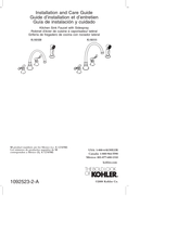 Kohler K-16111 Guide D'installation Et D'entretien