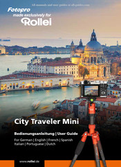 Rollei Fotopro City Traveler Mini Mode D'emploi