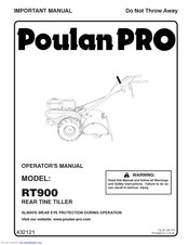 Poulan Pro RT900 Manuel De L'opérateur