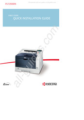 Kyocera Ecosys FS-1350DN Guide D'installation Rapide