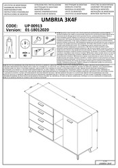 BUT UMBRIA 3K4F Instructions D'assemblage