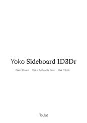 Teulat YOKO Sideboard 1D3Dr Instructions De Montage