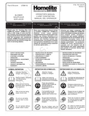 Homelite UT08110 Livret D'entretien