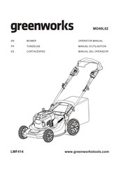 GreenWorks MO40L02 Manuel D'utilisation