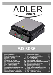 Adler europe AD 3036 Mode D'emploi