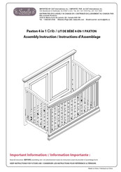 Sorelle PAXTON Instructions D'assemblage