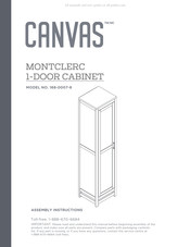 Canvas MONTCLERC 168-0007-8 Instructions D'assemblage