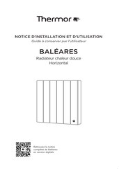 Thermor BALEARES FLEG4 Notice D'installation Et D'utilisation