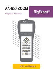 RigExpert AA-650 ZOOM Notice Utilisateur