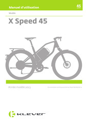 Klever X Speed 45 2023 Manuel D'utilisation