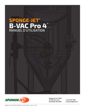 Sponge-Jet B-VAC Pro 4 Manuel D'utilisation