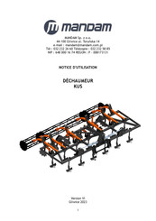 Mandam KUS Serie Notice D'utilisation