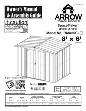 Arrow Storage Products SpaceMaker RMA86CL Manuel De L'utilisateur Et Guide D'assemblage