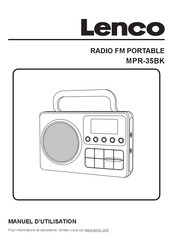 Lenco MPR-35BK Manuel D'utilisation