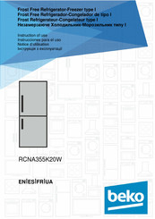 Beko RCNA355K20W Notice D'utilisation