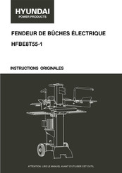 Hyundai power products HFBE8T55-1 Manuel D'instructions