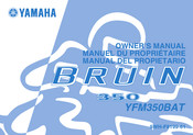 Yamaha BRUIN 350 Manuel Du Propriétaire