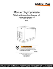 Generac PWRgenerator G0080050 Manuel Du Propriétaire