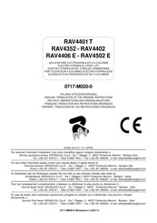 Ravaglioli RAV4406 Traduction Des Instructions Originales