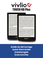 Vivlio Touch HD Plus Guide De Démarrage